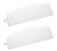 FRCOLOR Lot de 2 Visières Extérieures Bleues Épaisses 05 MM pour Casque de Sablage Protection Haute Définition Anti-Poussière et Anti-Projection Écran de Remplacement Solide pour