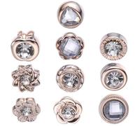 FRCOLOR Lot de 20 Broches en Perles avec 48 Cristaux Accessoires Décoratifs pour Femmes et Filles Épingles de Sécurité Polyvalentes pour Vêtements Pulls Robes et Écharpes Fixation