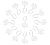 FRCOLOR Lot de 20 Clips Porte-Étiquettes en Plastique Transparent pour Rayon Porte-Étiquette de Prix Réutilisable Supermarché Magasin et Garde-Manger Gestion Facile des Stocks