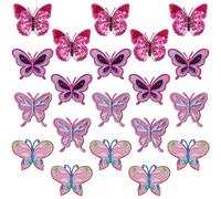 FRCOLOR Lot de 20 Écussons Brodés à Coudre, Patchs Thermocollants Multifonctions pour Vêtements Diy, Patchs en Tissu Colorés, pour Paquet, Chapeaux et Pantalons, Accessoires Couture