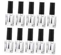 FRCOLOR Lot De 20 Flacons De Gel Pour De 10 Ml - Contenants Vides Pour Vernis À Brossés - Parfaits Pour Les Voyages Et Les Salons