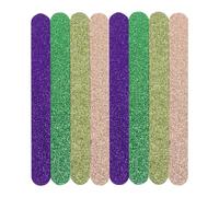FRCOLOR Lot de 20 Limes à Ongles Pailletées en EVA Grain de Lime Émeri pour Manucure et Pédicure Couleurs Aléatoires Outil Polyvalent pour Ongles Naturels Acryliques Couleur Aléatoire
