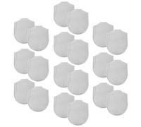 FRCOLOR Lot de 20 Plaques D'armure Médiévales en Acier Inoxydable Argenté pour Fabrication D'armures et Costumes, Écailles de Dragon Texturées, Accessoires de Reconstitution Historique