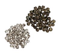 FRCOLOR Lot de 200 Rivets Ronds à Quatre Mâchoires en pour Paquet Vêtements et Chaussures Clous Décoratifs de Style Punk Accessoires de Bricolage