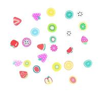 FRCOLOR Lot de 2000 Autocollants pour Nail Art en Argile Pastèque Fraise Citron Ananas Colle Gel