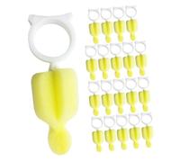 FRCOLOR Lot De 24 Brosses Pour Tétines Et Biberons Bébé, Goupillon Éponge Doux, Nettoyant Anti-résidus De Lait, Usage Domestique Et Voyage, Matériel Pour Parents Actifs