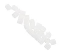 FRCOLOR Lot de 25 Rouages Miniatures en Plastique 5 MM pour Maquettes et Jouets Mécaniques Matériel Éducatif pour Projets de Bricolage Scientifique Équipement de Transmission pour