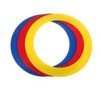 FRCOLOR Lot De 3 Anneaux De Jonglage Acrobatiques pour Artistes, Taille Standard, Légers Et Portables, Accessoires De Lancer à La Main pour Spectacles Et Entraînements De Coordination