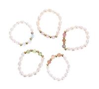 FRCOLOR Lot De 3 Bagues En Perles De Rocaille Bijoux Tendance Pour Femmes Bagues Faites À La Main Bijoux Pour Filles Tendance Pour Femme De Doigt