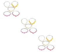 FRCOLOR Lot De 3 Bandeaux Élégants Pour Femmes Style Marguerite Cerceaux De Cheveux 3d Pour Mariage Cérémonie Fête 5 Pièces X 3