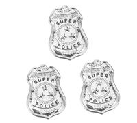 FRCOLOR Lot De 3 Broches De Police Badges Épingles Décoratives Pour Costume Accessoires Pour Hommes Épingles Décoratives En Métal