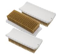 FRCOLOR Lot de 3 Brosses à Linge à Poils Souples, Brosse à Vêtements Polyvalente pour Doudounes et Cols de Chemise, Grand Format, Outil de Nettoyage Multi-usages pour Tissus Délicats,