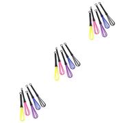 FRCOLOR Lot de 3 Fouets de pour Salon de Coiffure Agitateur à Ballon en Plastique pour Mélanger Les Couleurs Aléatoires pour Un Nettoyage Facile 5 Pièces X 3