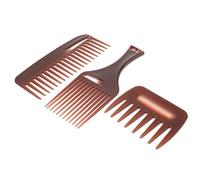 FRCOLOR Lot De 3 Peignes À Dents Larges - Qualité Salon Doux Pour Les Cheveux Sans Manche Parfait Pour Le Coiffage Convient À Les Cheveux