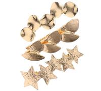 FRCOLOR Lot de 3 Pinces à Cheveux Dorées de Feuille, Métal, Taille Moyenne, Accessoires Cheveux pour Femmes et Adolescentes, Usage Quotidien, Design Vintage Délicat