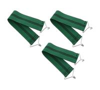 FRCOLOR Lot de 3 Sangles Anti-Rupture pour Chaise Pliante et Fauteuil Inclinable en Tissu Élastique Vert, Facile à Installer, Augmente L'élasticité et Renforce la Robustesse