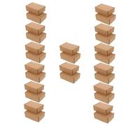 FRCOLOR Lot de 30 Boîtes d'emballage Miniatures Boîtes d'emballage Mini Fournitures d'emballage De Rangement en Carton pour Maison De