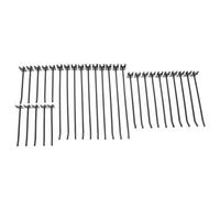 FRCOLOR Lot de 30 Crochets en Aluminium pour Panneaux Grillagés Crochets Suspendre Robustes de 10 15 et 20 CM Accessoires Pratiques pour Grilles Murales Supports Polyvalents pour