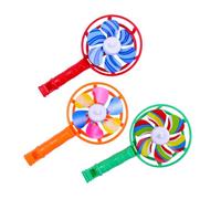 FRCOLOR Lot de 30 Sifflets de Moulin à Vent Colorés en Plastique pour Garçon et Filles, Jouet Créatif Sonore, pour Fêtes, Anniversaires et Jeux D’extérieur