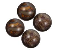 FRCOLOR Lot De 4 Balles De Baoding En Pierre 25 Mm Boules De Massage Pour Mains Et Doigts Renforcement Préhension Exercice Relaxation Intérieure Extérieure