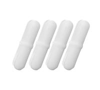 FRCOLOR Lot de 4 Barres D'agitation Magnétiques Cylindriques Blanches en Plastique Pp, Agitateur pour Tasse Électrique de Laboratoire, Tiges D'agitation Réutilisables pour Mélange