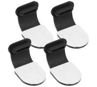 FRCOLOR Lot de 4 Bouchons Antipoussière Adhésifs en Silicone Noir pour Prise Micro USB Compatible Téléphone Portable, Protection Anti-poussière Pratique pour Téléphone Portable,