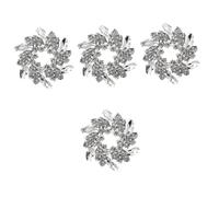 FRCOLOR Lot De 4 Broches Pour Corsage Pour Petite Amie Future Mariée Pour Bouquets De Mariage Dorées Accessoires De Mariage Pour Traine Pour Robe De Mariée Strass