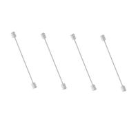 FRCOLOR Lot De 4 Épingles À Cravate Pour Homme En Alliage D'Argent Idéales Pour Les Chemises Et Les Cols De Chemises