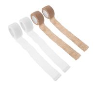 FRCOLOR Lot de 4 Housses de Protection pour Fermetures Éclair et Boutons, Manchons Résistants la Chaleur, 4,5 M X 2,5 Cm, Protège-fermeture Éclair pour Machine à Laver et Sèche-linge,