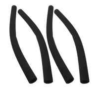 FRCOLOR Lot De 4 Housses En Mousse Antidérapantes Pour Poignée De Poussette Bébé Confort Rembourré Couleur Noire Mate Compatible Poussette Et Carrosse Accessoires Indispensables Pour Voyage