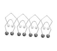 FRCOLOR Lot de 4 paires de fossettes d'entraînement pour le visage pour femme - Pour les joues et le visage - Échelle d'entraînement portable - Cuivre