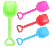 FRCOLOR Lot de 4 Pelles à Sable Colorées pour Garçon et Filles Jouets de Plage Été Plastique Taille Mini Outils de Jardinage Plage Bacs à Sable
