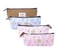 Frcolor Lot de 4 Petites Trousses à Maquillage avec Plume