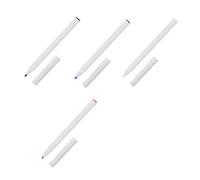 FRCOLOR Lot De 4 Stylos Marqueurs Tatouage Peau, Pointe Fine, Plastique Solide, Couleurs Blanc Noir Violet Rouge, Pour Sourcils Professionnels Et Débutants, Usage Corps Et Microblading