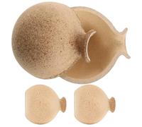 FRCOLOR Lot de 4 Vases à Peindre Soi-même en Bois, Demi-vases Décoratifs Pratiques et Peu Encombrants pour Décorer Salon ou Bureau