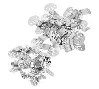 FRCOLOR Lot De 40 Pinces À Chaussures En Métal Vierges Pour Femmes Pinces Décoratives Argentées Pour Talons Hauts Nœuds Pour Chaussures Bricolage Décorations De Mariage Boucles De