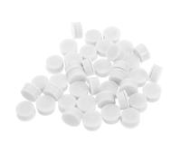 FRCOLOR Lot de 40 Roulements Rotatifs en Plastique Blanc pour Décoration D'ongles, Accessoires Nail Art DIY Tournant pour Créativité Manucure