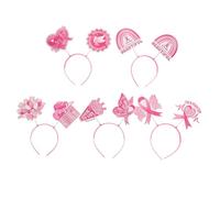 FRCOLOR Lot De 5 Bandeaux De Fête En Ruban Bandeau De Sensibilisation À La Poitrine Pour Femmes - Accessoires Pour Cheveux Accessoires Photo Pour Événements À Thème Et Rassemblements