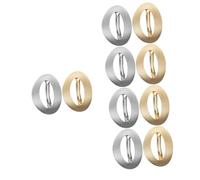 FRCOLOR Lot De 5 Barrettes À Cheveux Pour Femmes Pinces À Cheveux Supports Pour Queue De Cheval Pinces À Ressort En Métal Demi-cercle 2 Pièces X 5