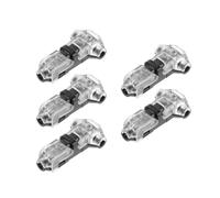 FRCOLOR Lot de 5 Connecteurs Rapides de Câblage à 1 Broche de Type T, sans Dénudage, à Clip pour Câble Électrique Basse Tension, Installation Simple et Sécurisée, Accessoires Industriels