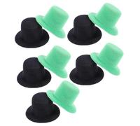 FRCOLOR Lot De 5 Mini Chapeaux Verts Pour Adultes Et Enfants Chapeau De Saint-Patrick Petit Chapeau En Feutre Accessoires Artisanaux Accessoires Pour Cheveux Bruns Mini Breloques
