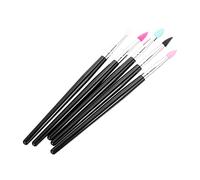 FRCOLOR Lot De 5 Pinceaux À Paupières En Silicone Pour Maquillage Applicateur De Fard À Paupières Éponge De Maquillage Organisateur De Pinceaux Éponge De Maquillage Surligneur