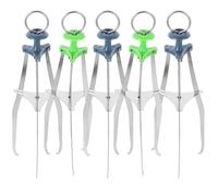 FRCOLOR Lot de 5 Pinces Anti-brûlure 23 Cm, Multi-usages pour Assiettes et Bols, Pince à Vaisselle Antidérapante en Acier Inoxydable, Outil Cuisine Pratique pour Couleur Aléatoire