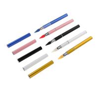 FRCOLOR Lot de 5 Stylos à Ongles Double Embout Blanc, Rose, Bleu, Noir, Or pour Nail Art, Outil Pointiller Précis, Pinceaux Réutilisables pour Prothésistes Ongulaires, Décoration Ongles