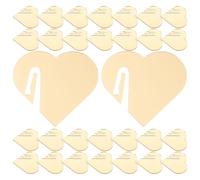 FRCOLOR Lot de 50 Marqueurs de Verre en Acrylique de Cœur, Légers et Peu Encombrants, pour Maison et Bar, Marqueurs de Vin Pratiques et Résistants à L'usure