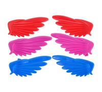 FRCOLOR Lot de 6 Ailes Décoratives pour Patins à Roulettes, Accessoires Colorés, Légères et Délicates, pour Personnaliser Chaussures de Roller, pour Femme et Usage en Skatepark