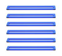 FRCOLOR Lot de 6 Bandes de Surbrillance Bleues Transparentes en Acrylique pour Lecture Guidée, Marque-pages Règle Légers et Flexibles, Outils de Lecture pour Dyslexie Adaptés Usage