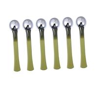 FRCOLOR Lot De 6 Bâtonnets Applicateurs De Crème Yeux, Massage Oculaire, Barres Hydratantes Portables, Adaptés Aux Soins Anti-imperfections, Visage Et Contour Des Yeux, Couleur Vert Foncé