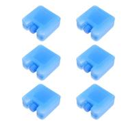 FRCOLOR Lot de 6 Blocs Réfrigérants pour Climatiseur Mobile, Packs de Congélation Réutilisables Petits Carrés, Compatibles Ventilateur de Refroidissement, Glacière Portable pour