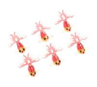 FRCOLOR Lot De 6 Breloques Poissons Rouges En Résine : Création De Bijoux À Faire Soi-même, Pendentifs En Forme De Poisson Pour Boucles D'oreilles, Colliers, Bracelets, Loisirs